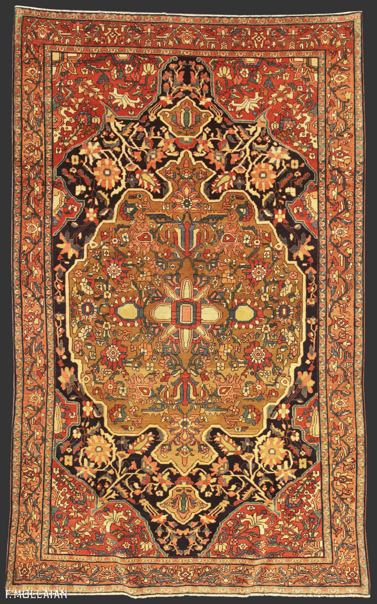 Antique Persian Mishan Rug n°:29206521